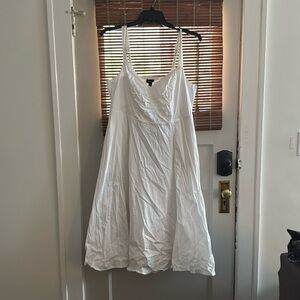 White midi plus size dress great for brides!